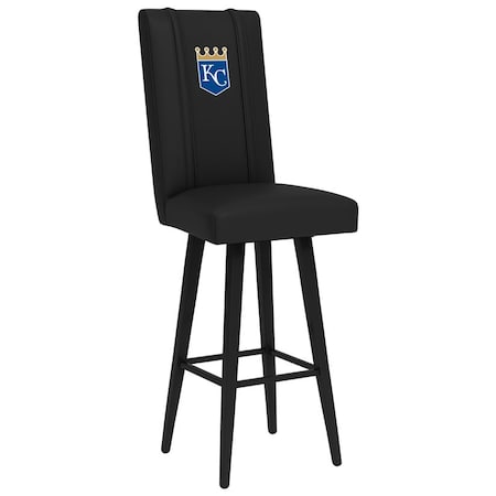 Dreamseat Swivel Bar Stool 2000 with Kansas City Royals Primary Logo XZ2000BSSBLK-PSMLB21023